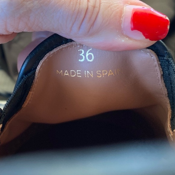 RED Valentino Black and Red Heart Slip-Ons Smooth Leather Trainer 36 (6-US) - Picture 9 of 11